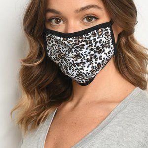 2 for $20! leopard print face mask